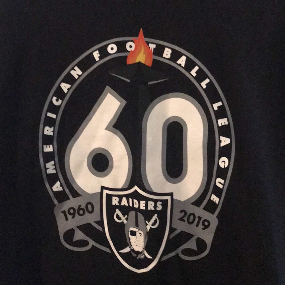 Raiders 60th anniversary t-shirt.